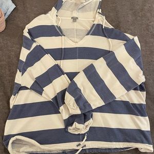 Aerie striped hoodie